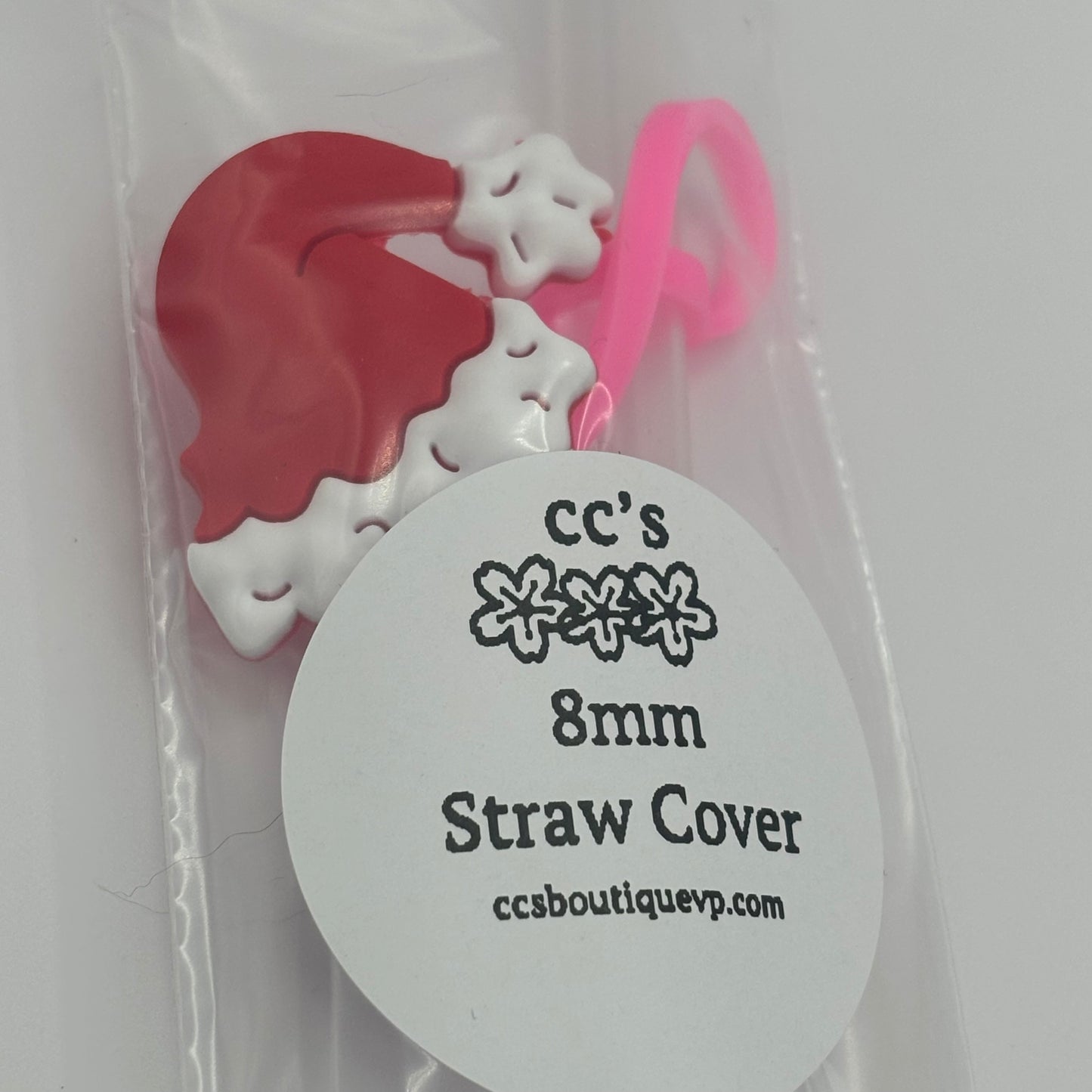 Christmas Straw and Straw Cover 8mm 12” tall