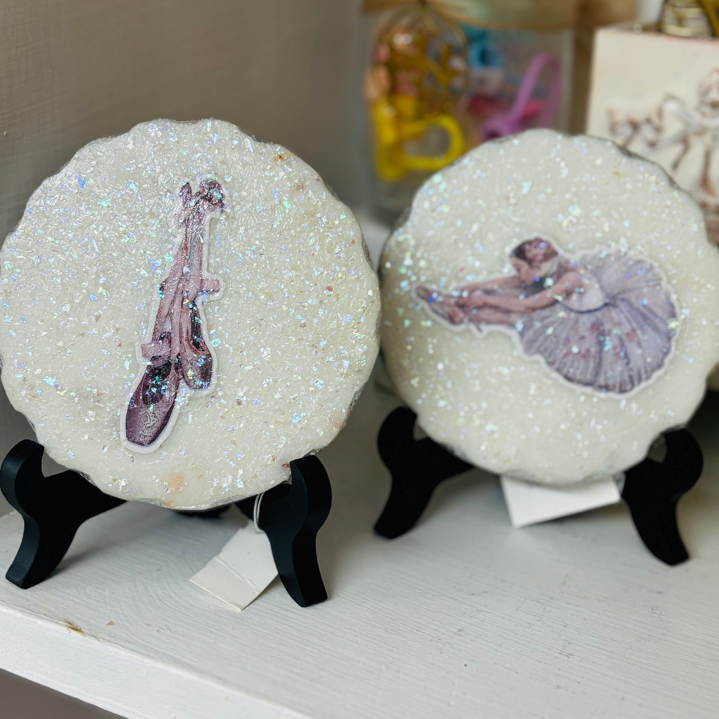 Ballerina Image on Marble Slab