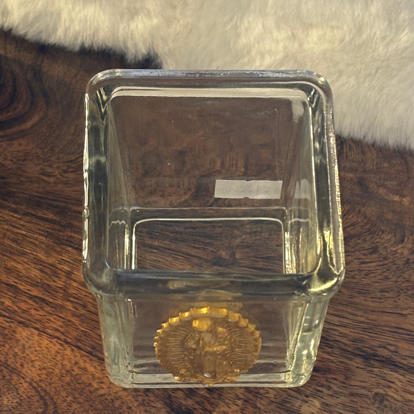 The Virgin Mary Intaglio on Glass Vase