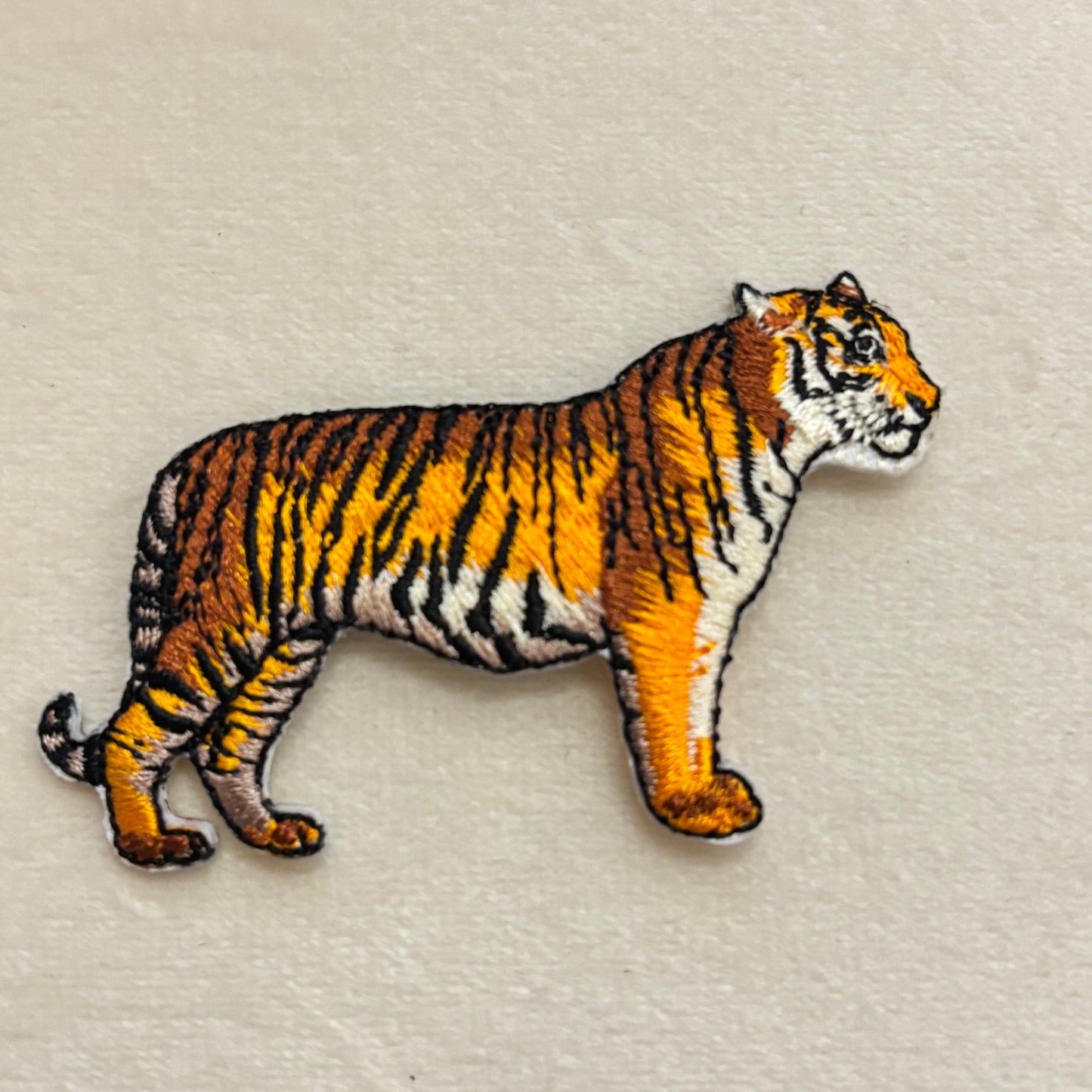 Embroidered Iron On Patch • Football • Tiger