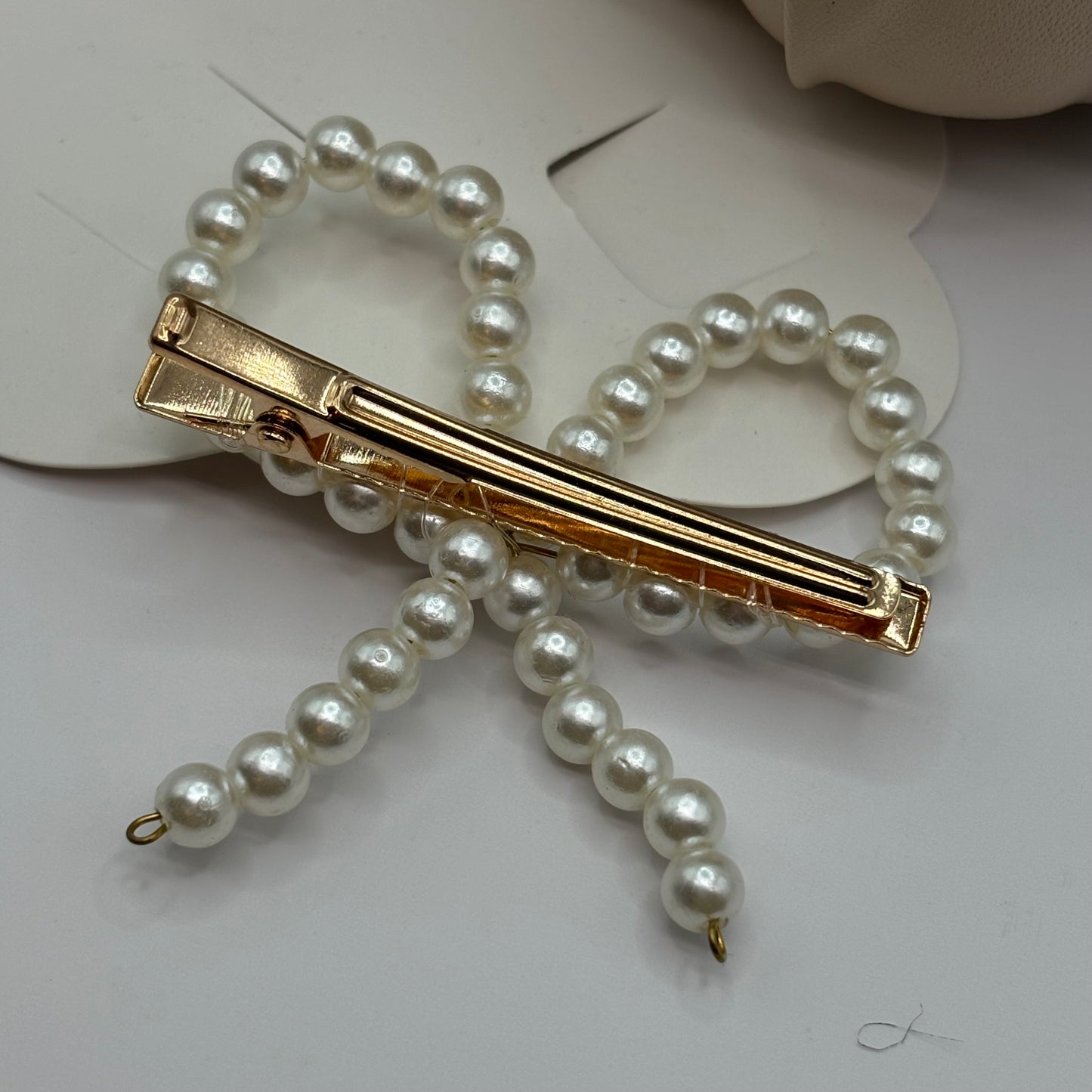 Pearl Bow Barrette