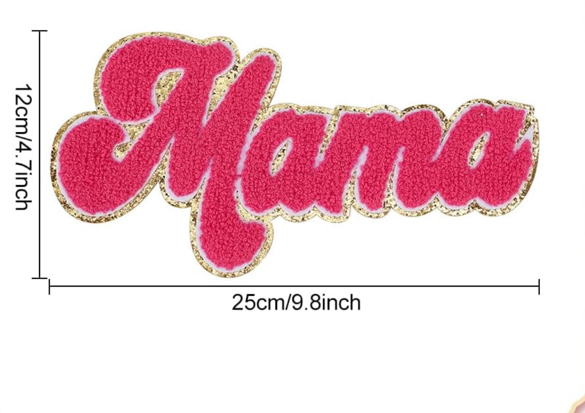 Chenille Iron On Patch • MAMA