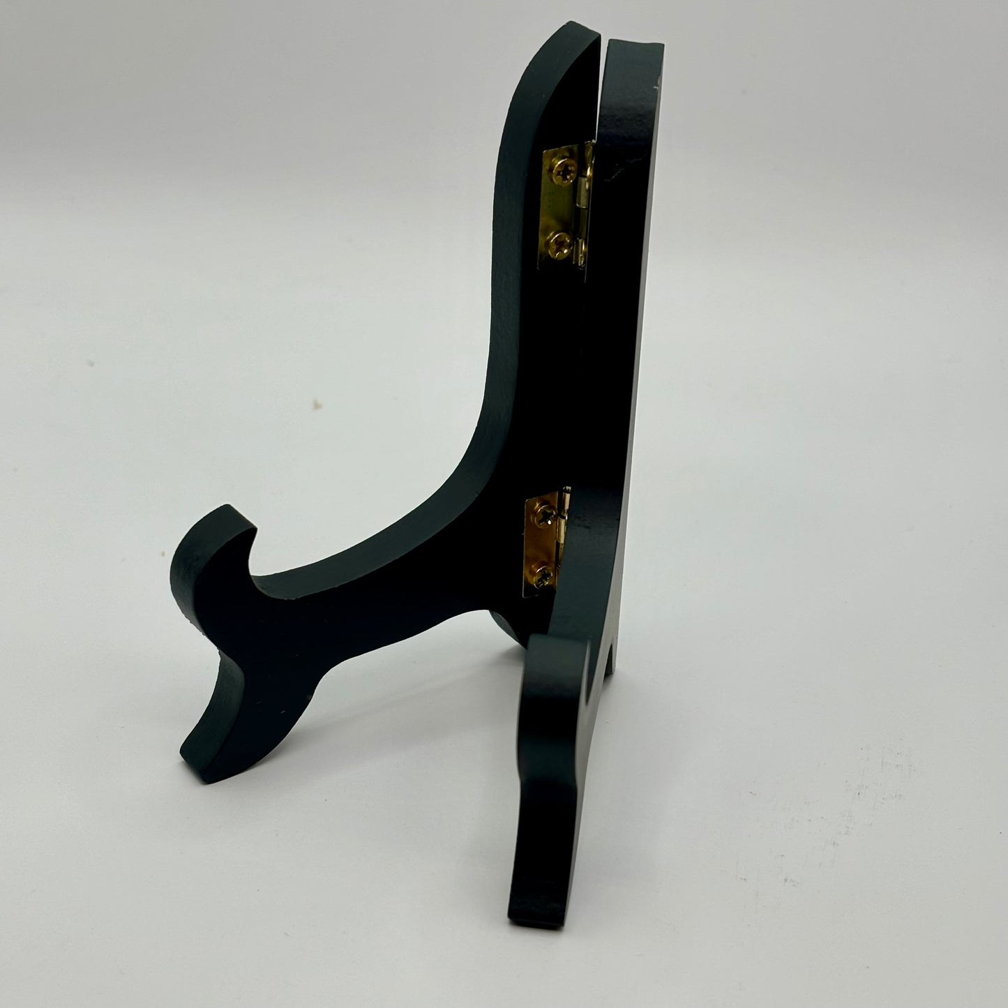 Hand Casted Gold Rocking Horse or Baby Carriage on 4” x 6” Canvas & Easel