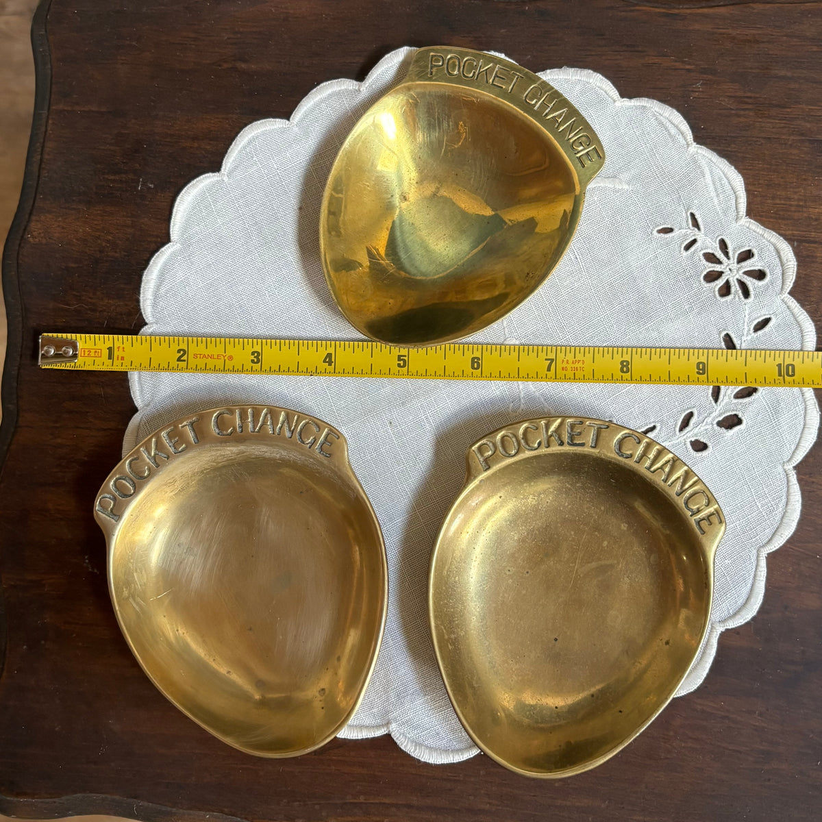 Solid Brass POCKET CHANGE Catchall Dish