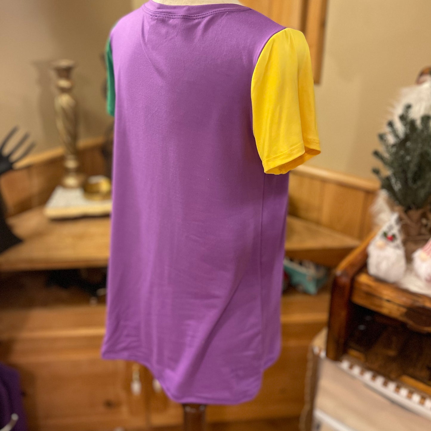 Mardi Gras Short Sleeve Top