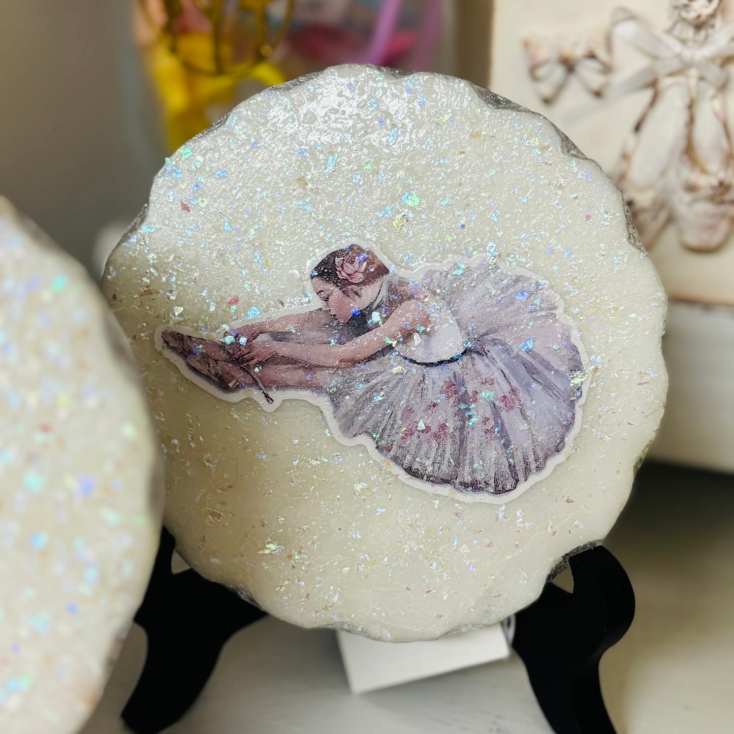 Ballerina Image on Marble Slab