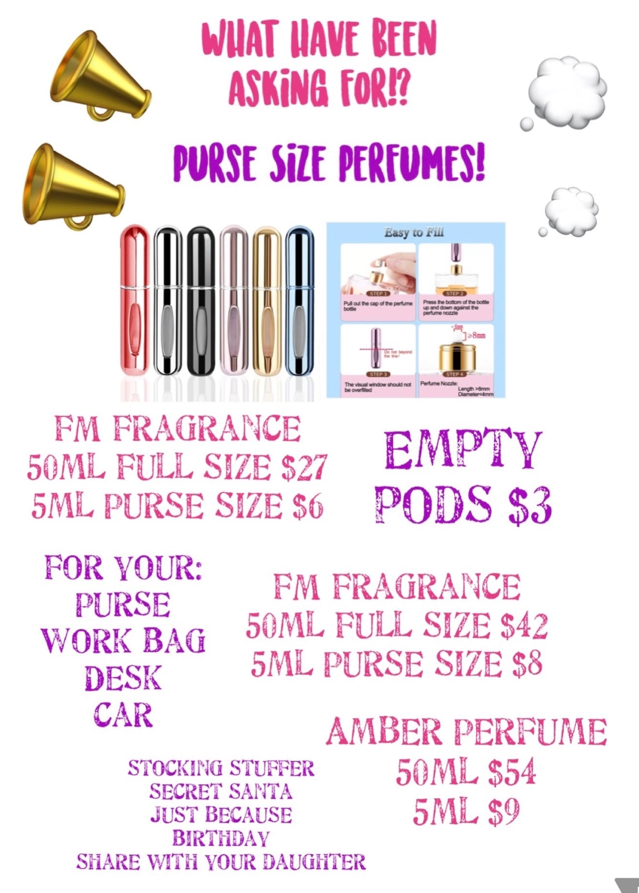 5ml Empty Perfume Pod