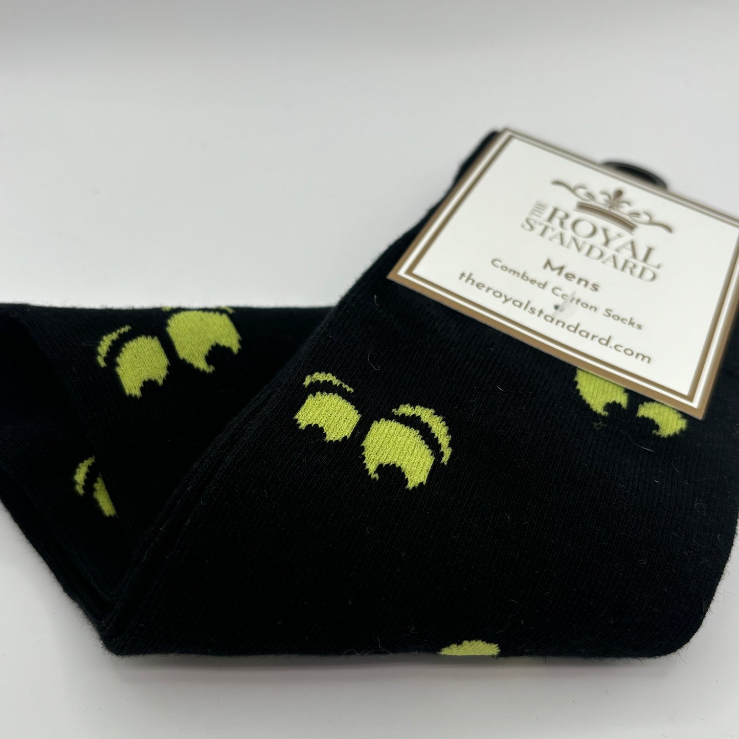 Fun Men's Got an Eye on You Socks Adult One Size color Black/Yellow