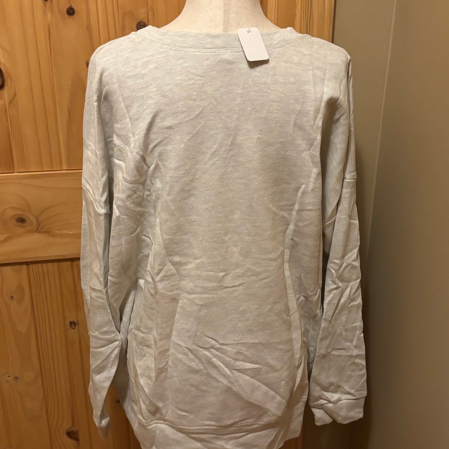 Mardi Gras Sweatshirt with Mardi Gras Print • Beige