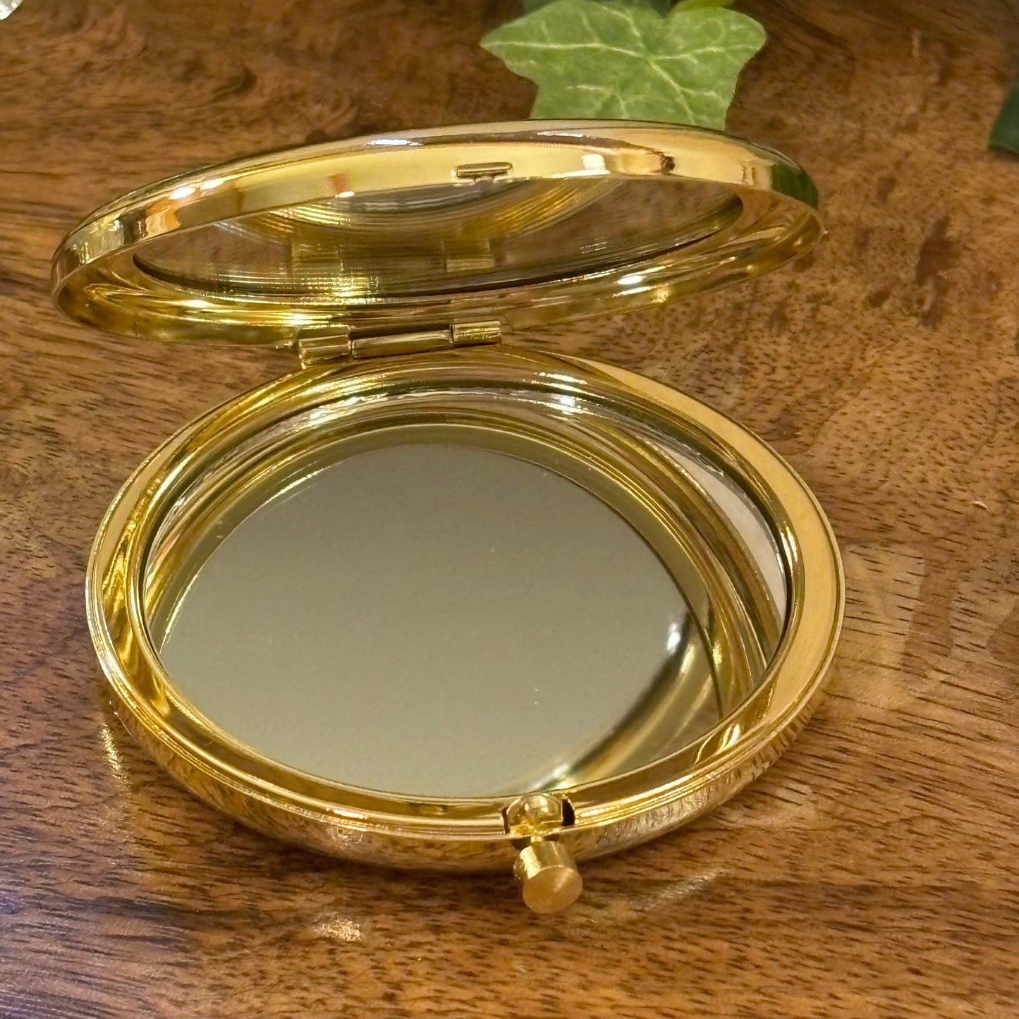 Double Sided Gold Compact Mirror • Mimi • Nanna • Granna • Granny