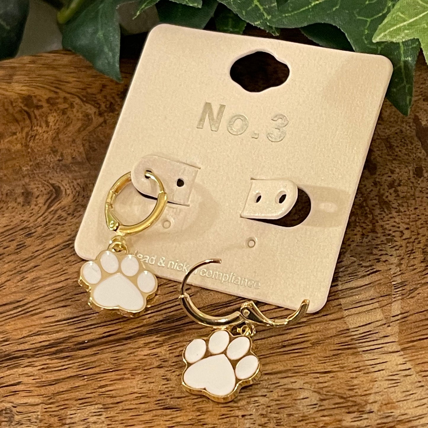 GameDay: Paws Post Back or Leverback Earrings