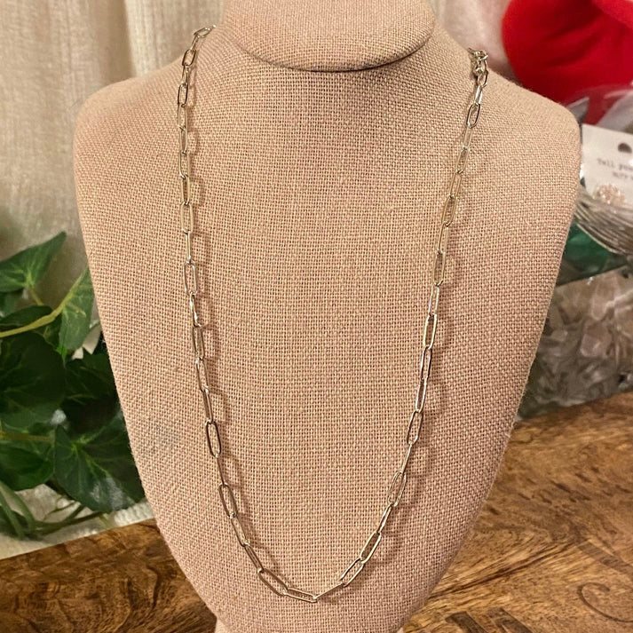 Silver Chain Link Necklace