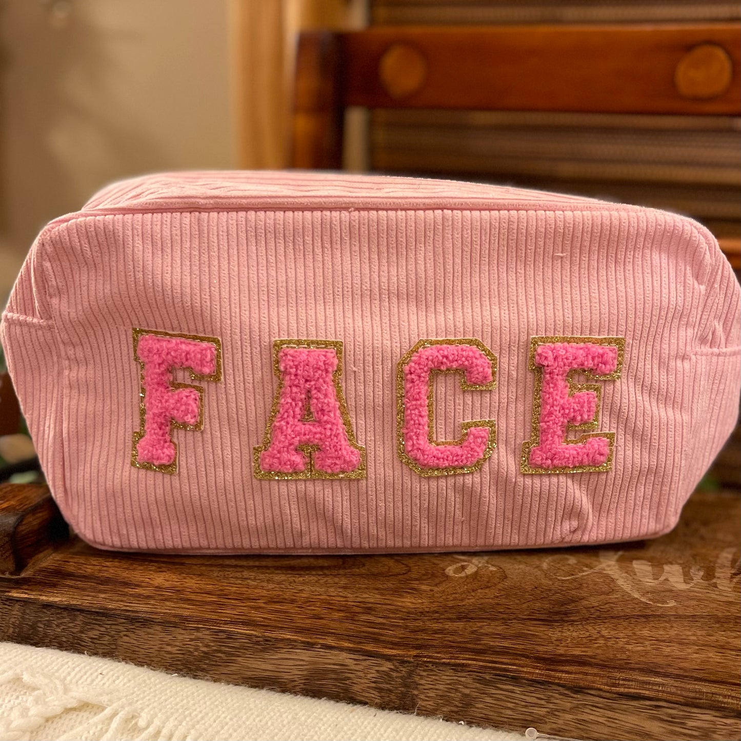 Corduroy Cosmetic Bag
