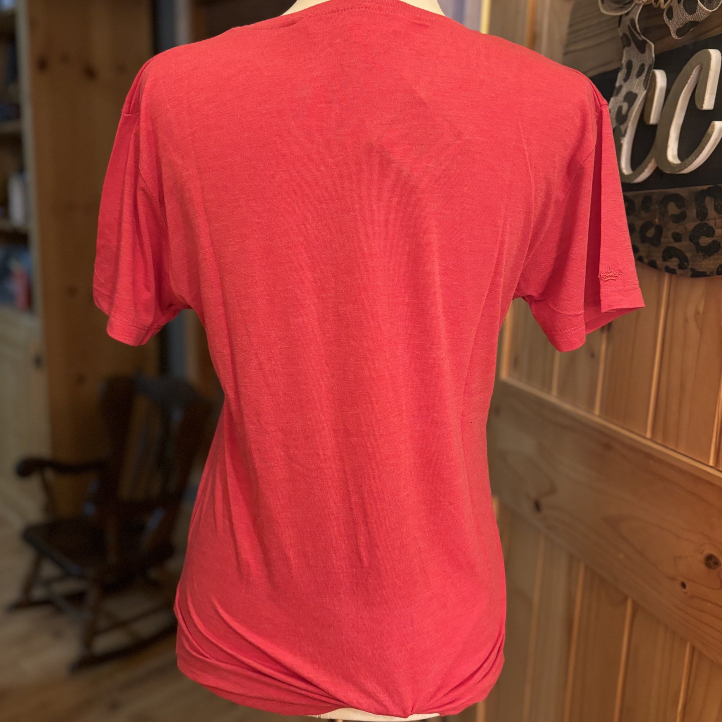 Keep The Presents V-Neck T-Shirt Red/White