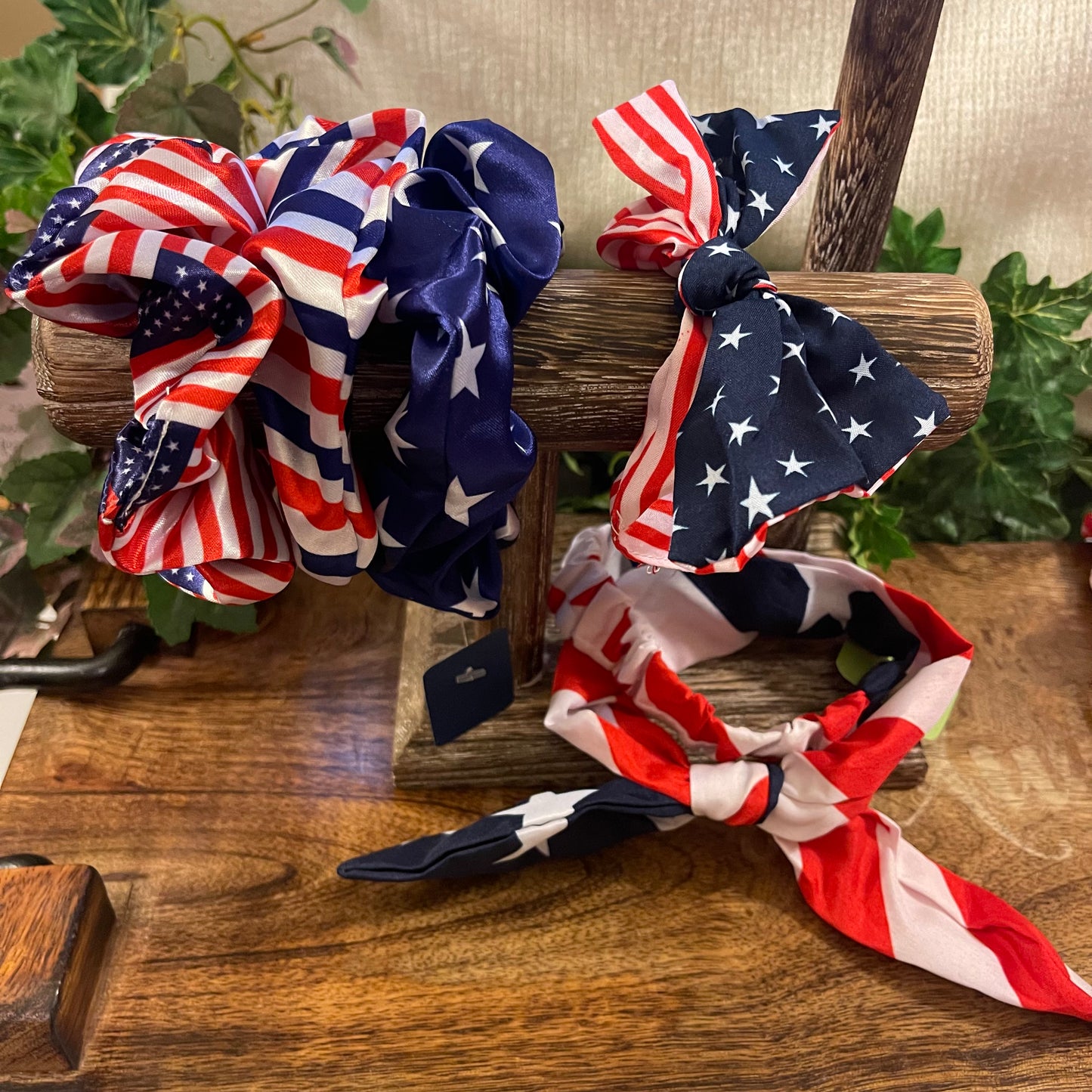 USA Stars, Stripes, and Flag Scrunchies