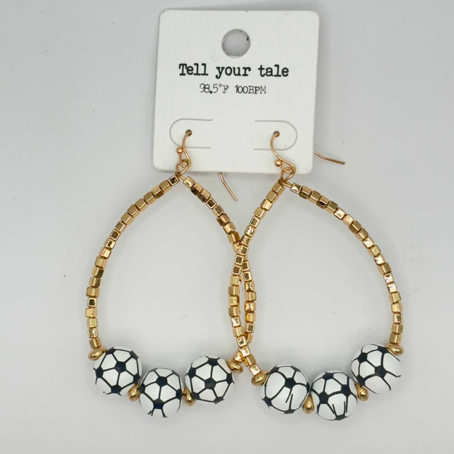 Rhinestone Encrusted Soccer Bolo Bracelet