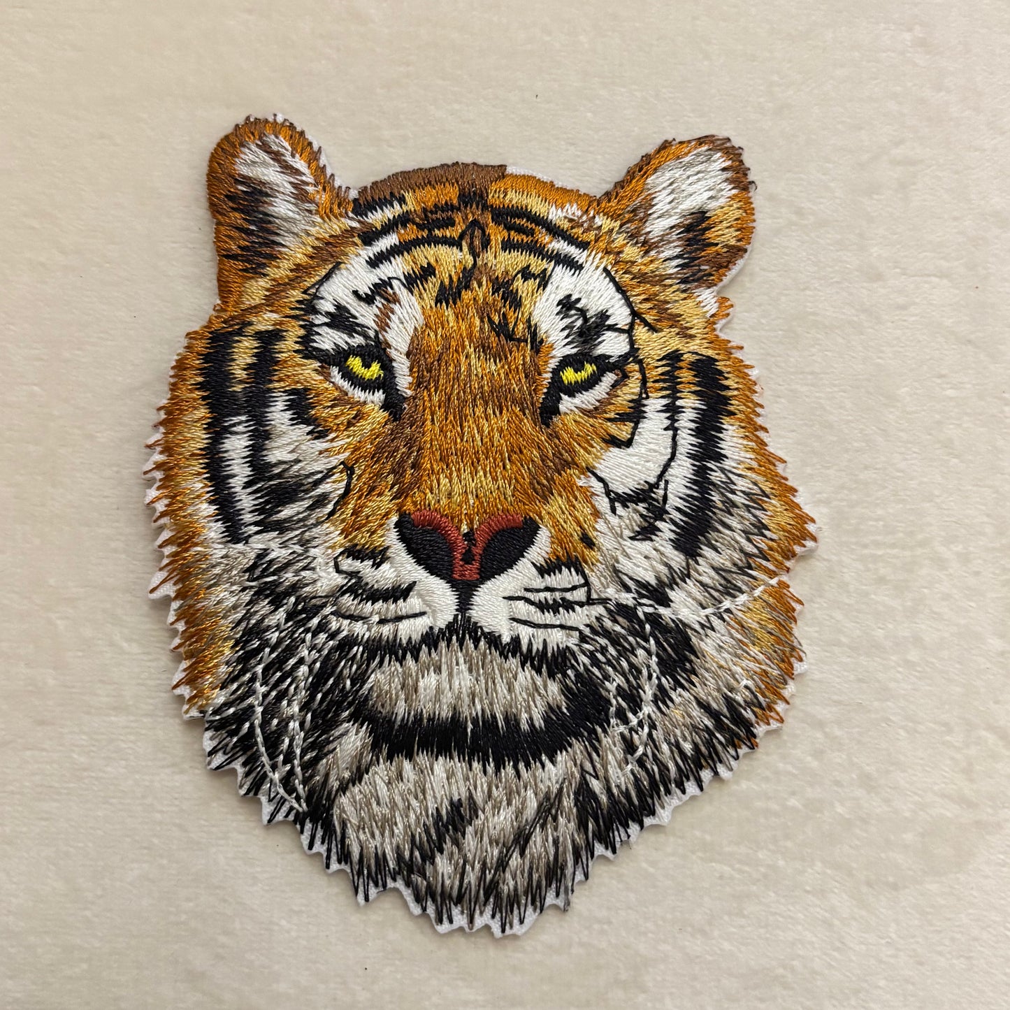 Embroidered Iron On Patch • Football • Tiger
