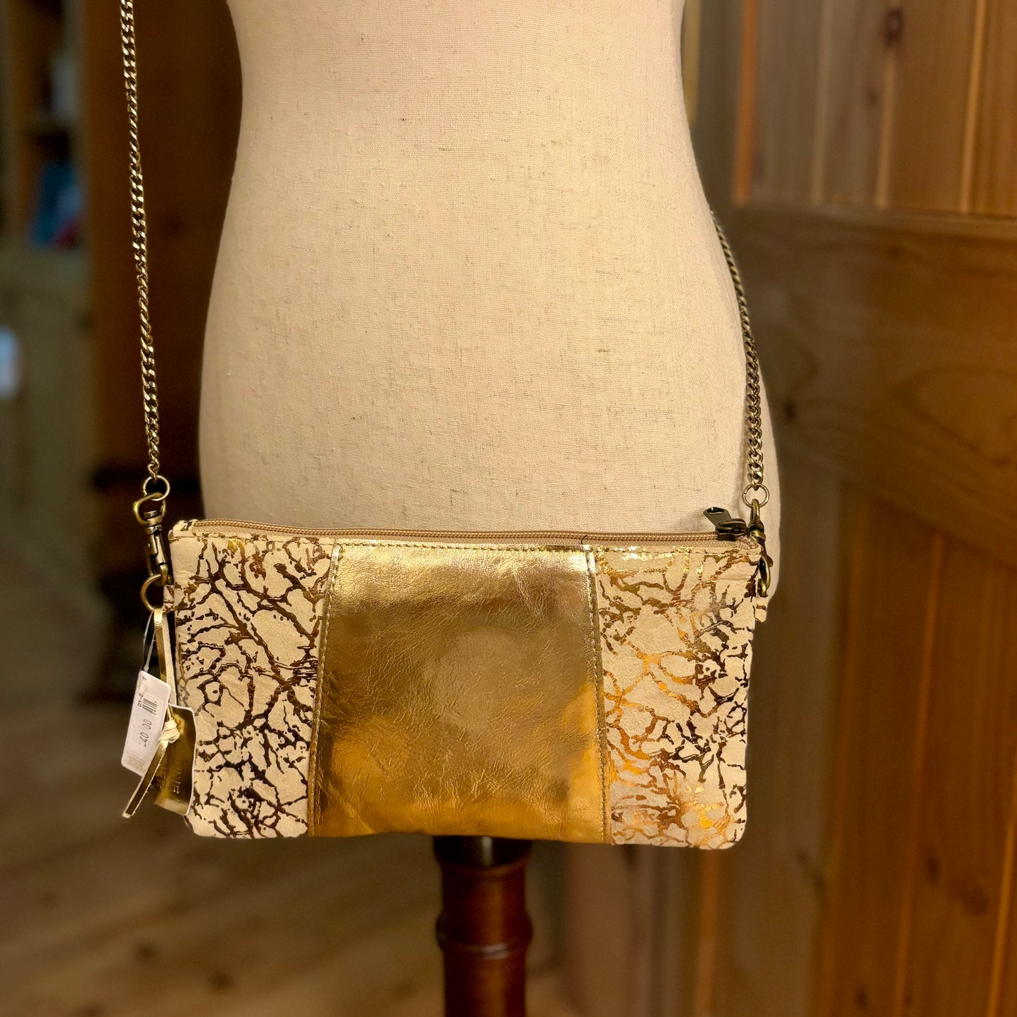 Gold Arizona Crossbody Purse