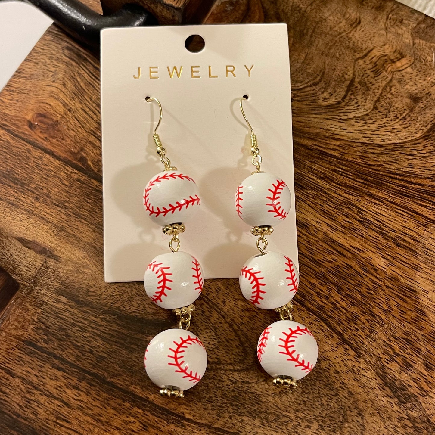 Baseball Dangle Earrings