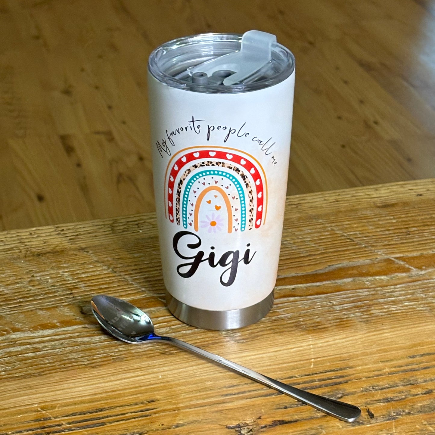 Gigi’s 20oz Stainless Steel Tumbler and Nana’s Coffee Spoon