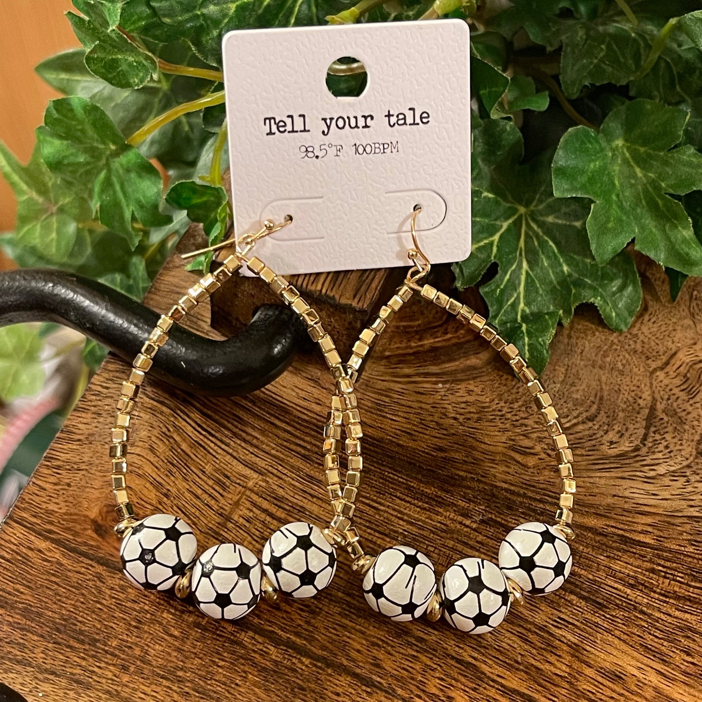 Rhinestone Encrusted Soccer Bolo Bracelet