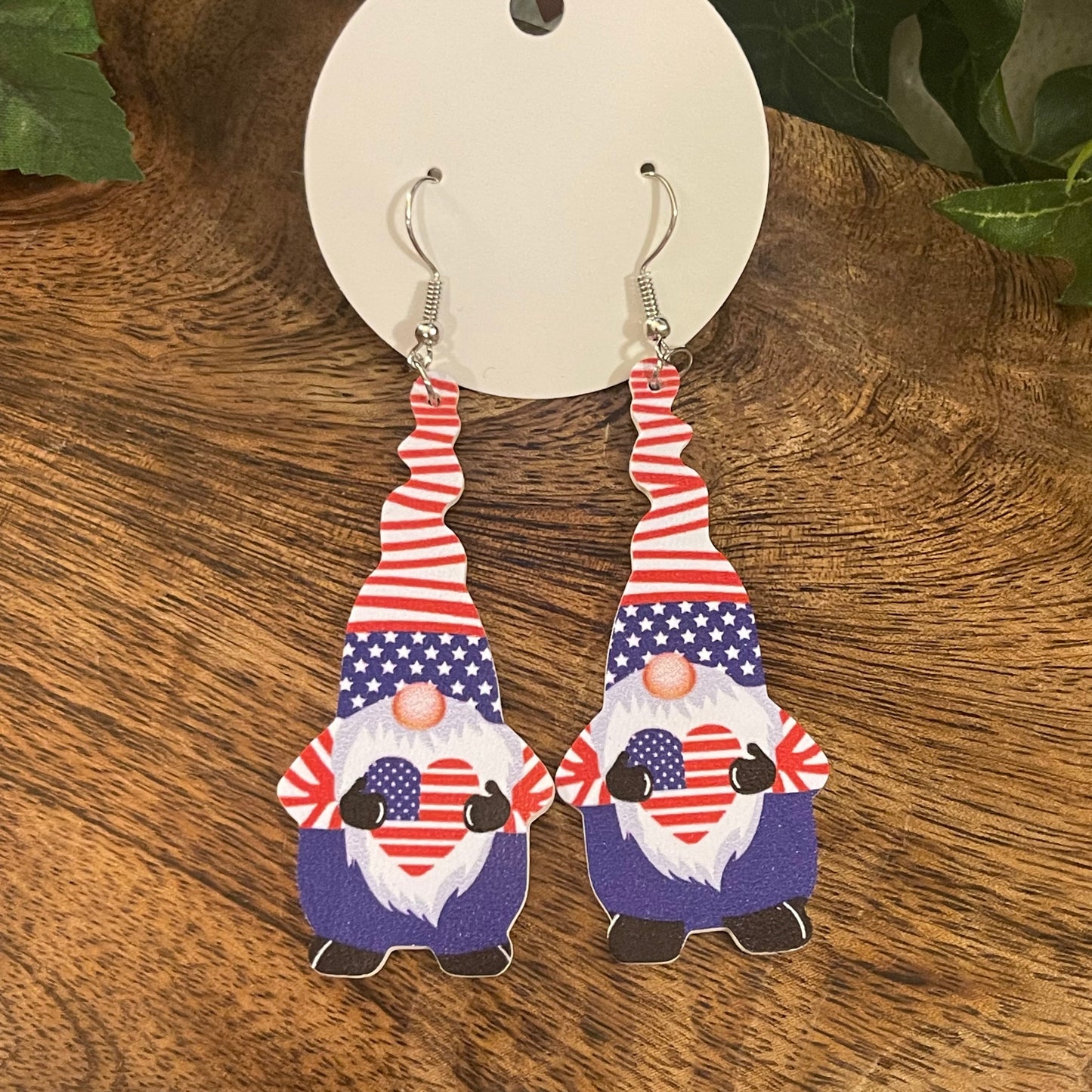USA 🇺🇸 Stars And Stripes Dangle Earrings