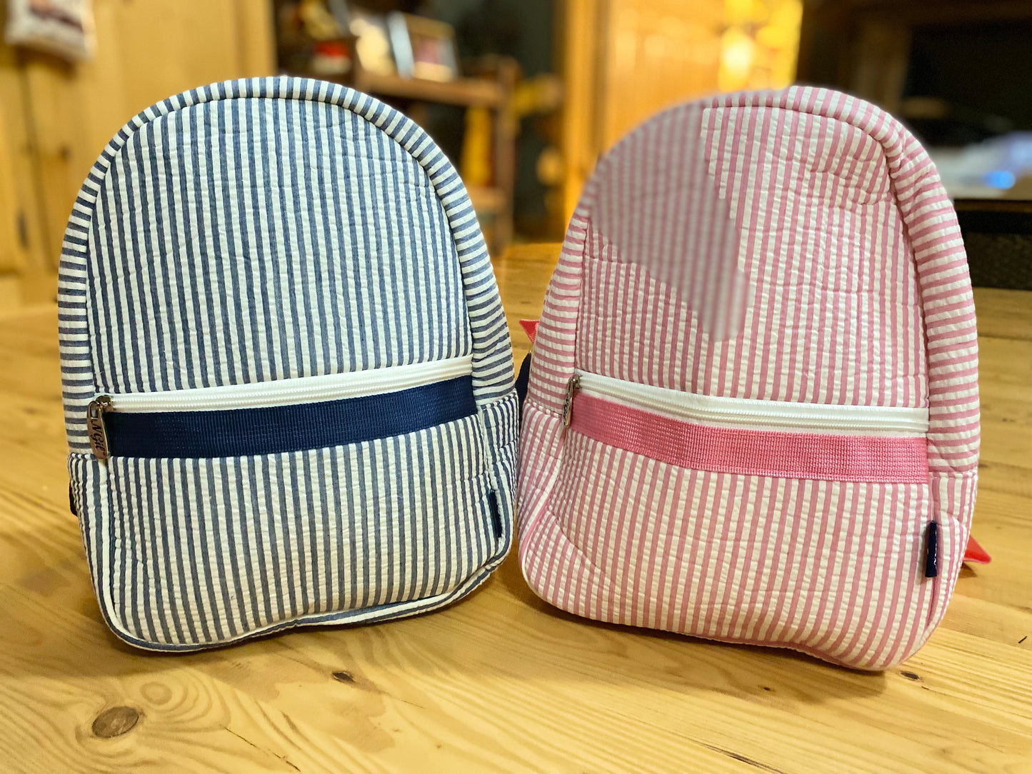 Seersucker Duffle * Backpack * Toiletries Bag