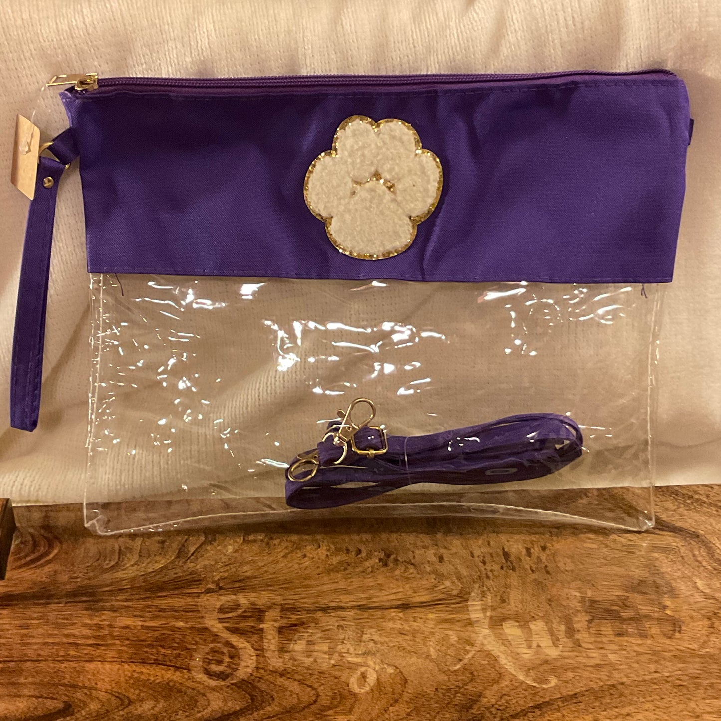 Stadium Bag: Clear Crossbody Purse • Paw