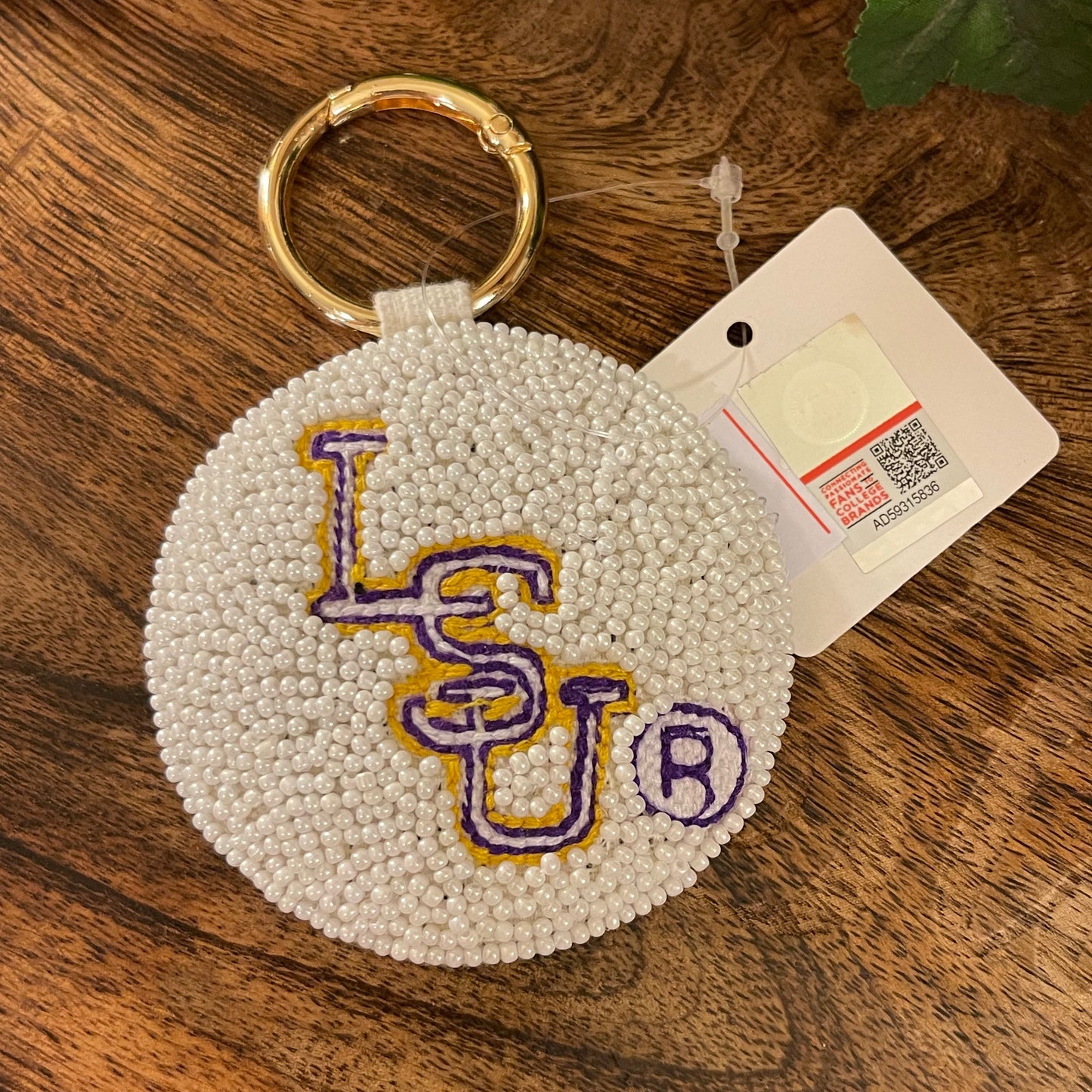Officially Licensed LSU Seed Beaded 'LSU®'