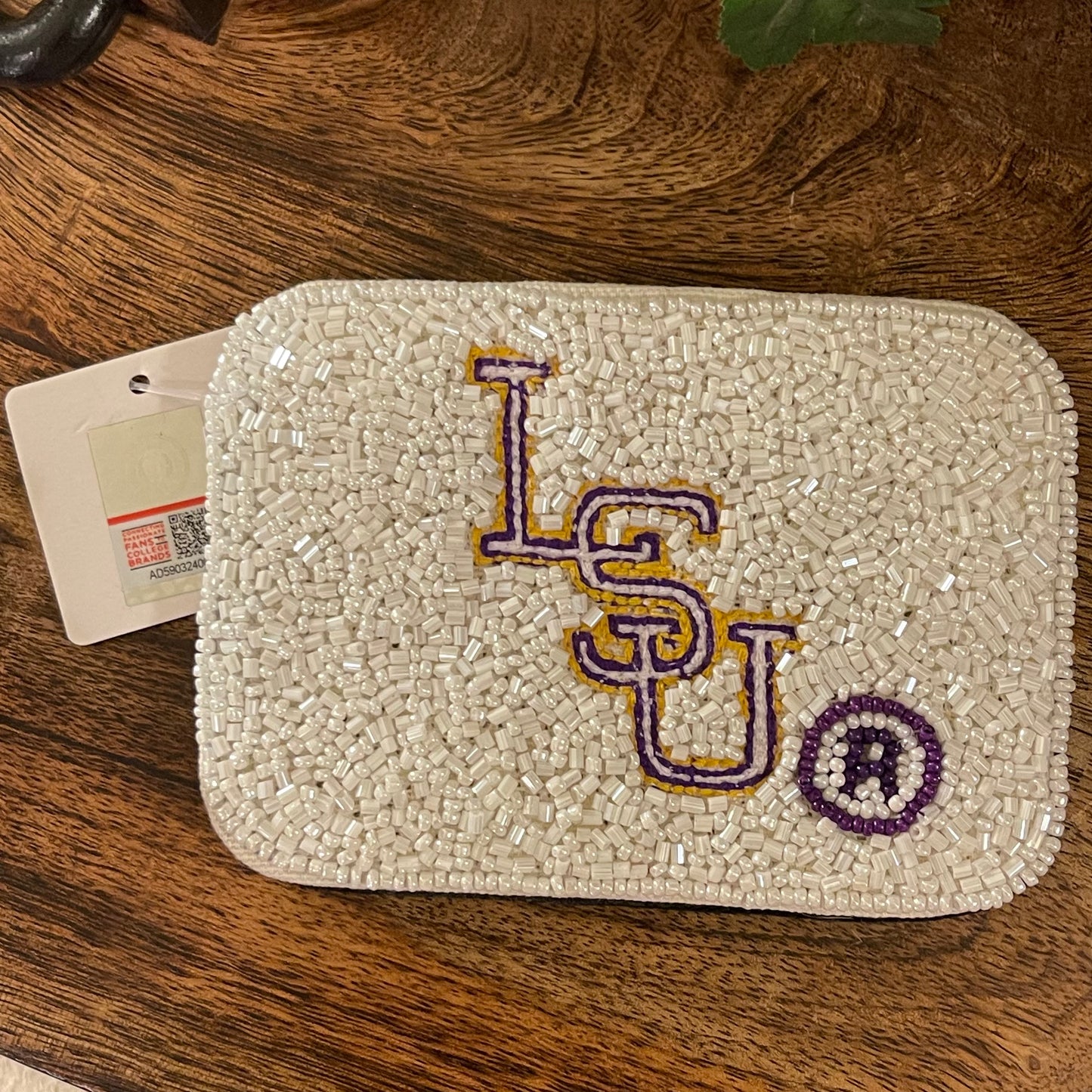 Officially Licensed LSU Seed Beaded 'LSU®'