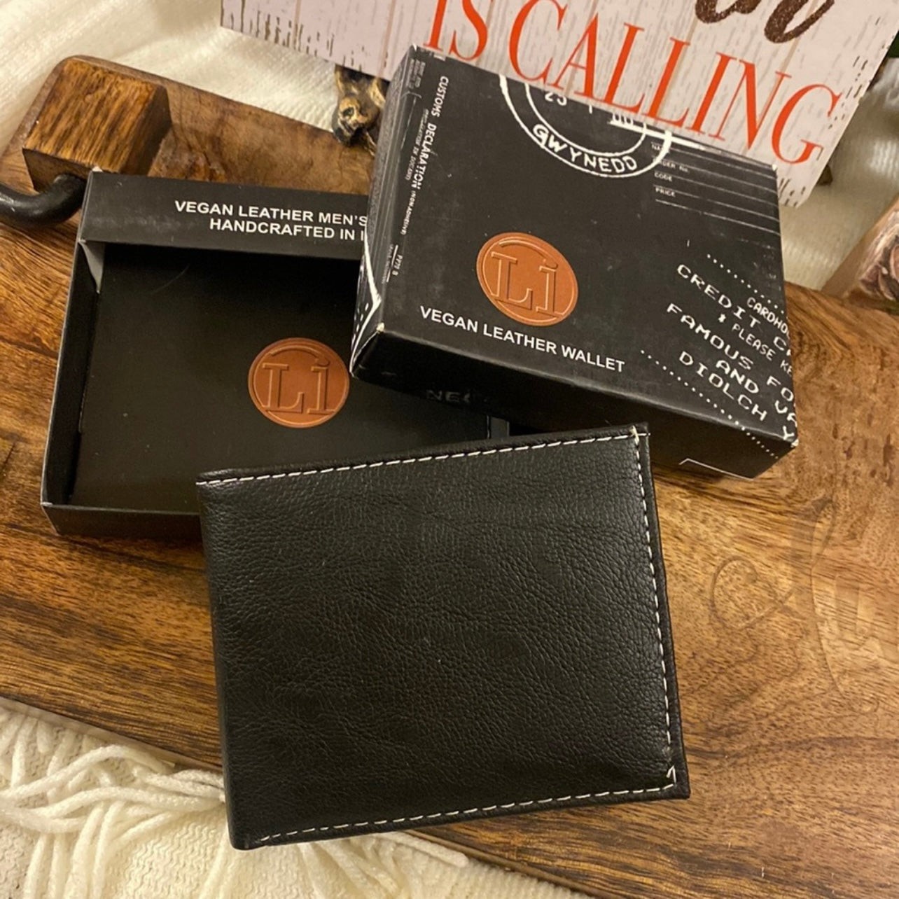 Boxed Men’s Vegan Leather Wallet