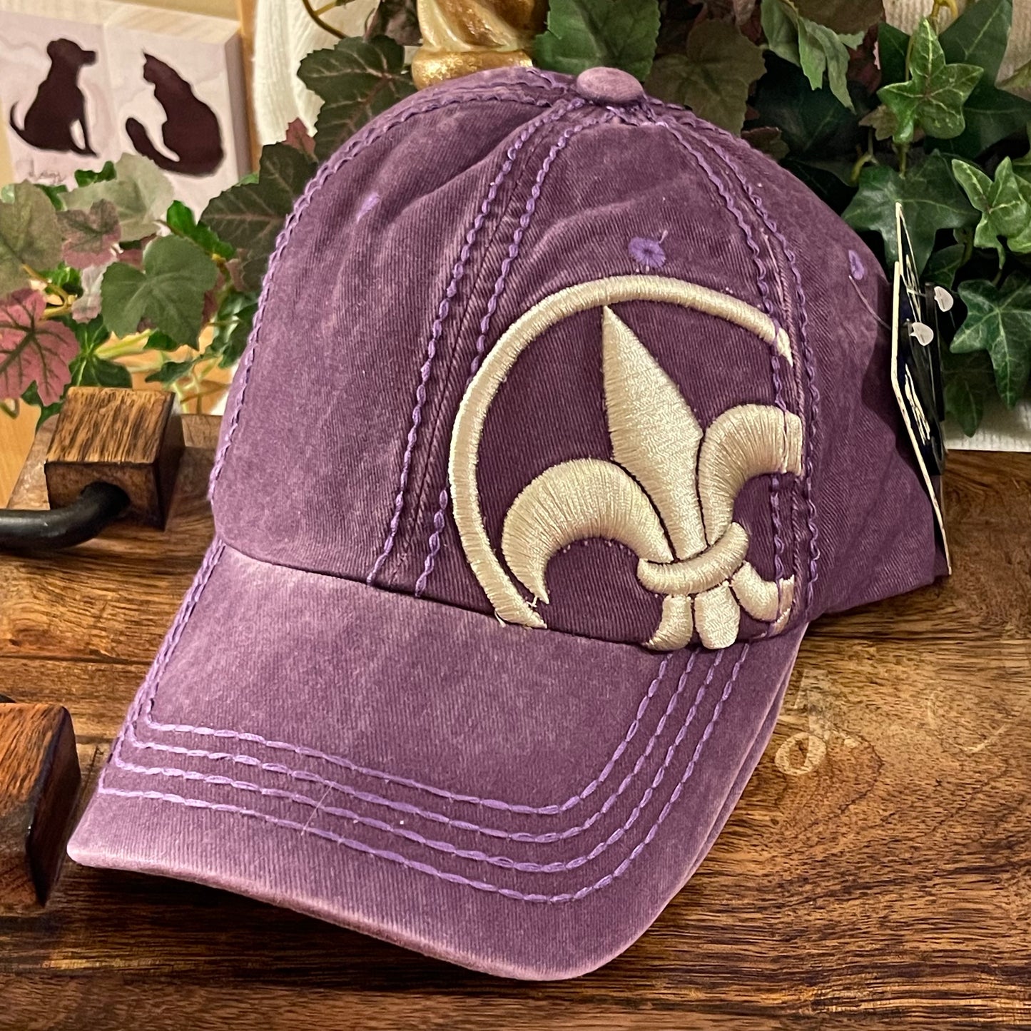 Fleur de Lis Ponytail Baseball Cap