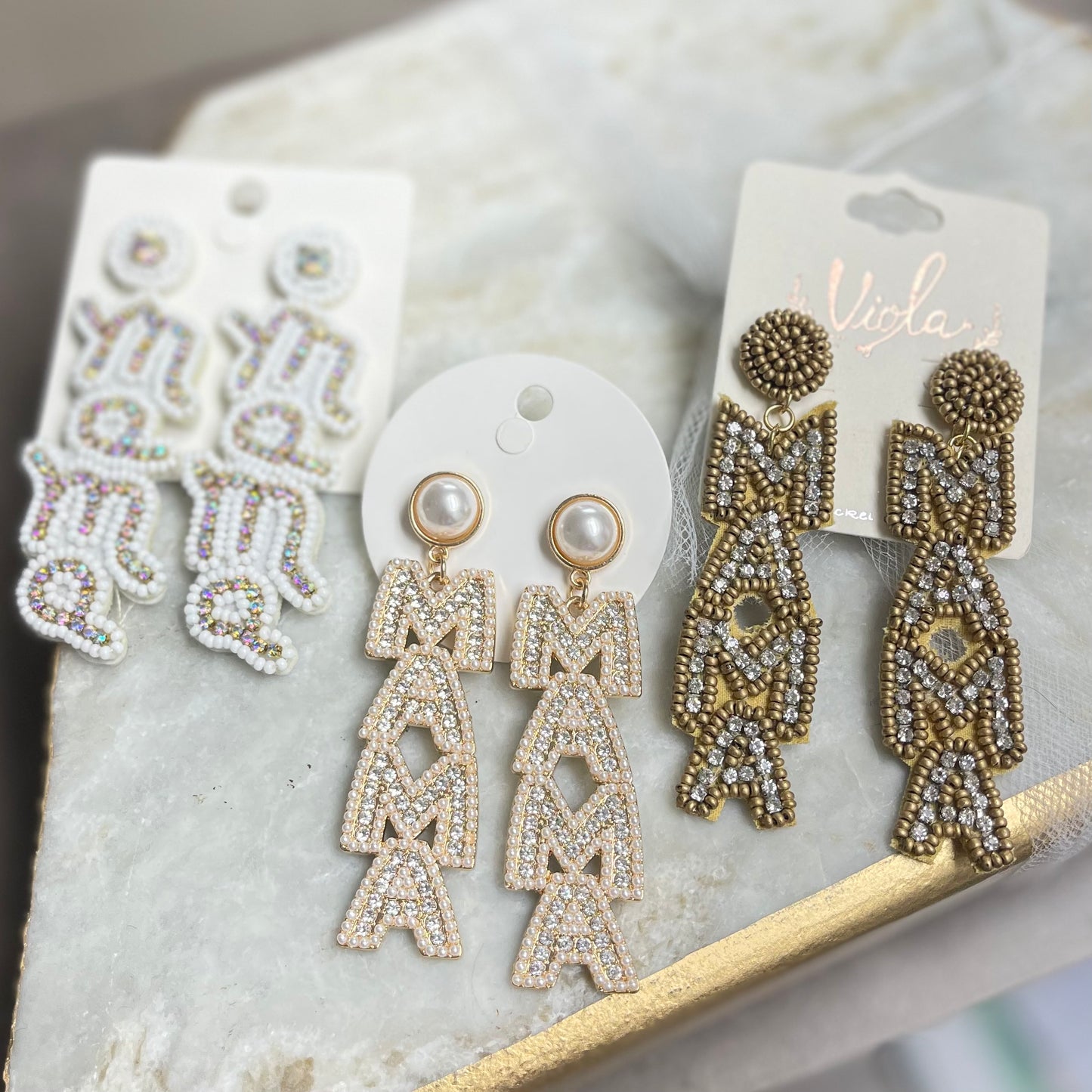 Mama Statement Post Back Earrings