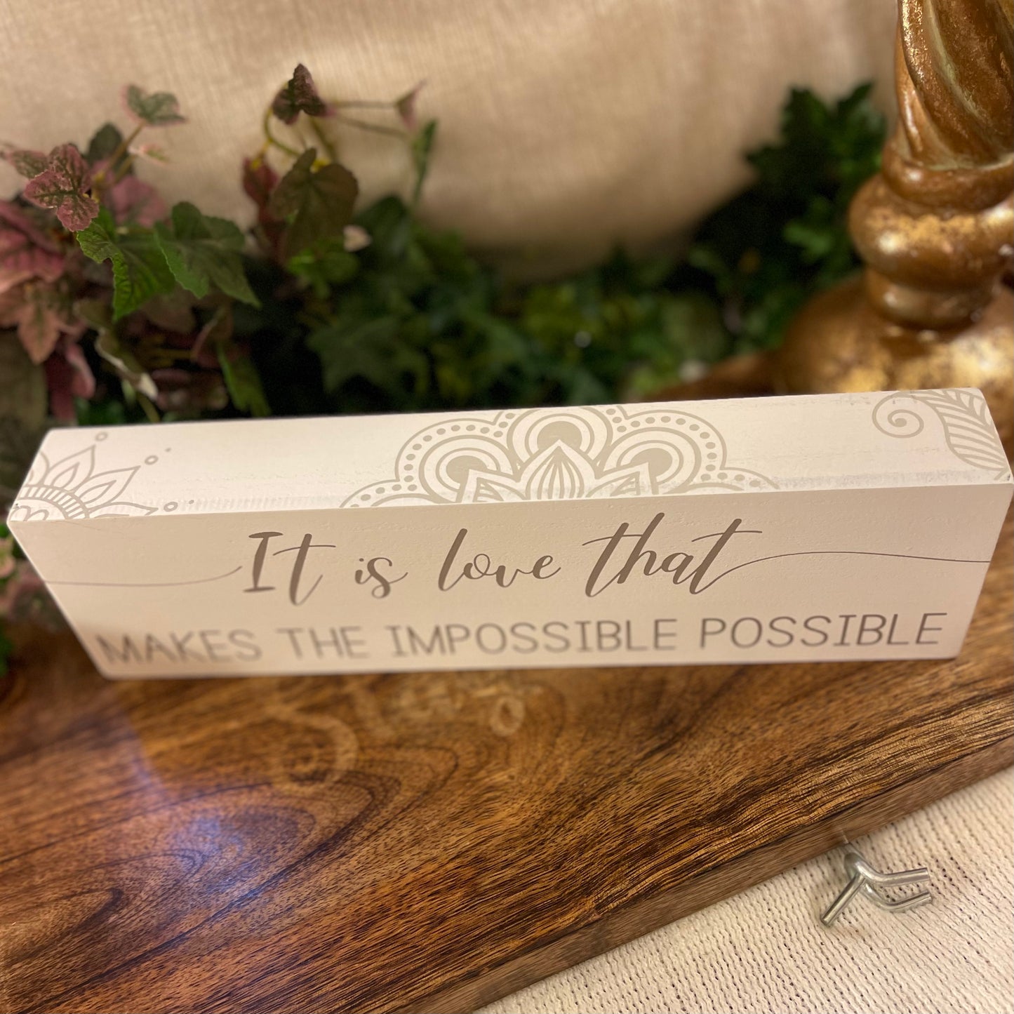 It is Love that Makes the Impossible Possible