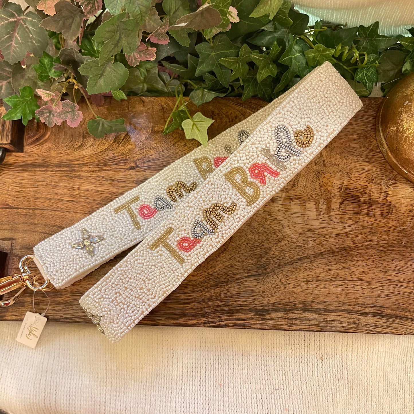 Seed Bead “Bride Tribe” Replacement Guitar Purse Strap