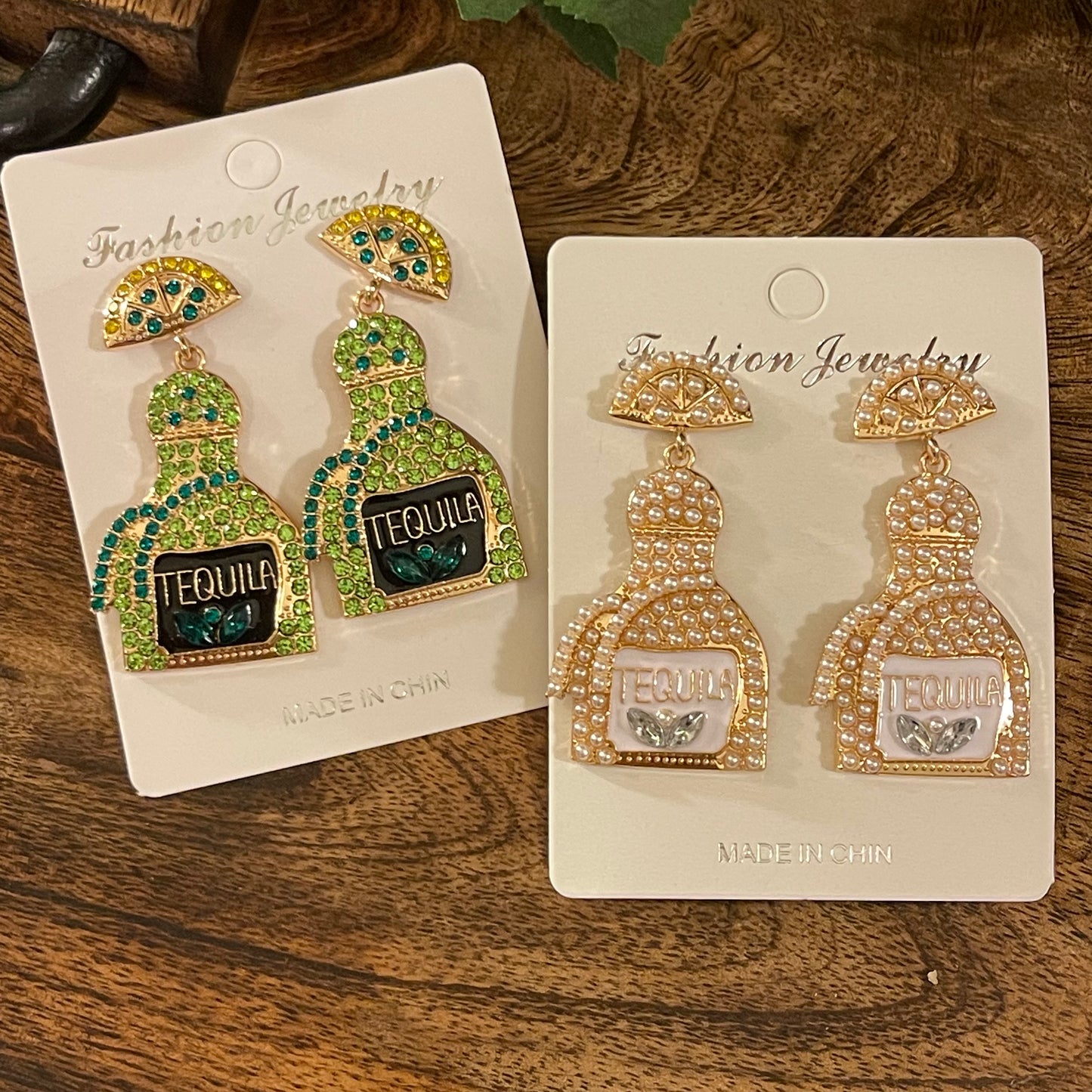Tequila Bottle Post Earrings