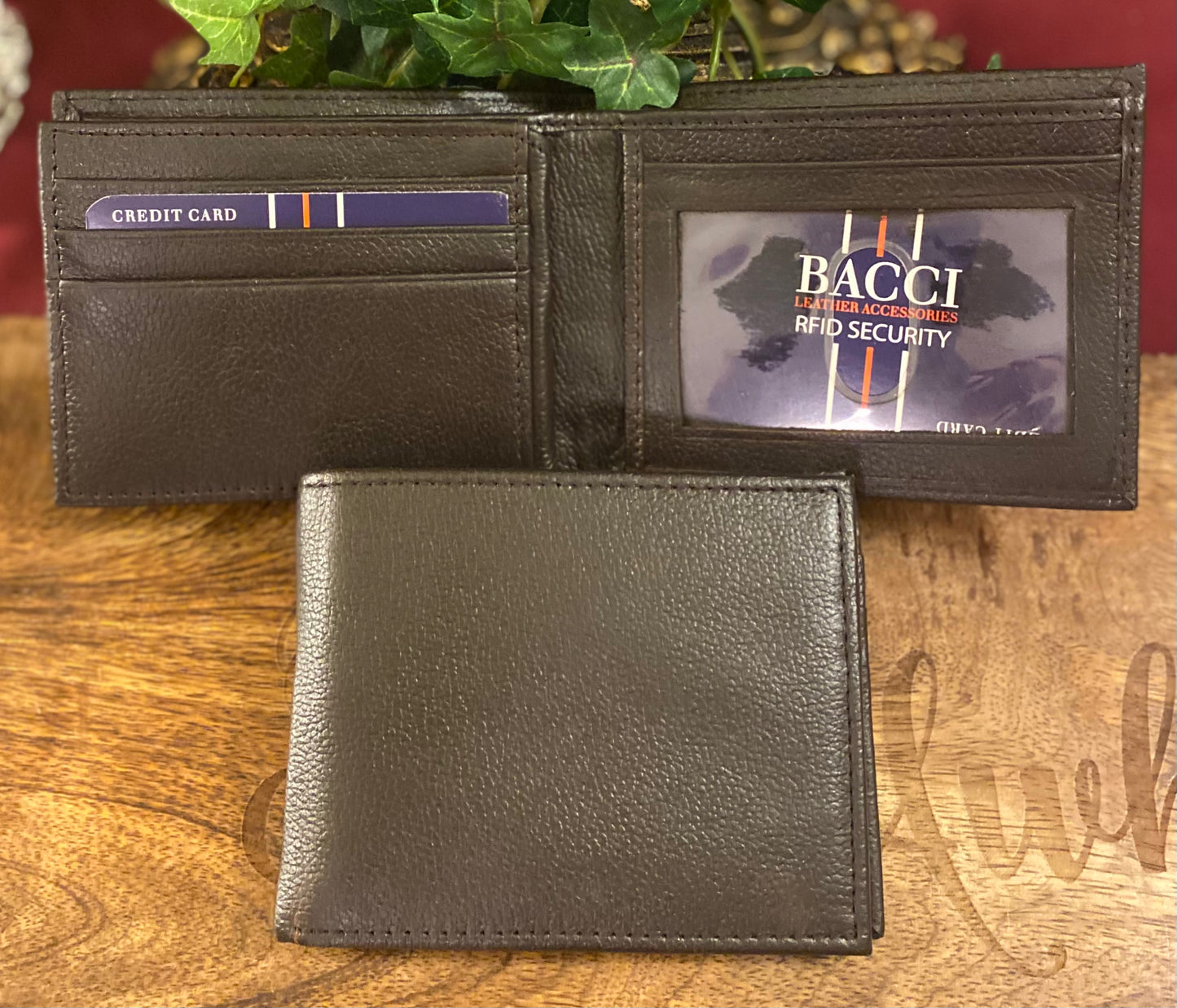 mens genuine leather wallet