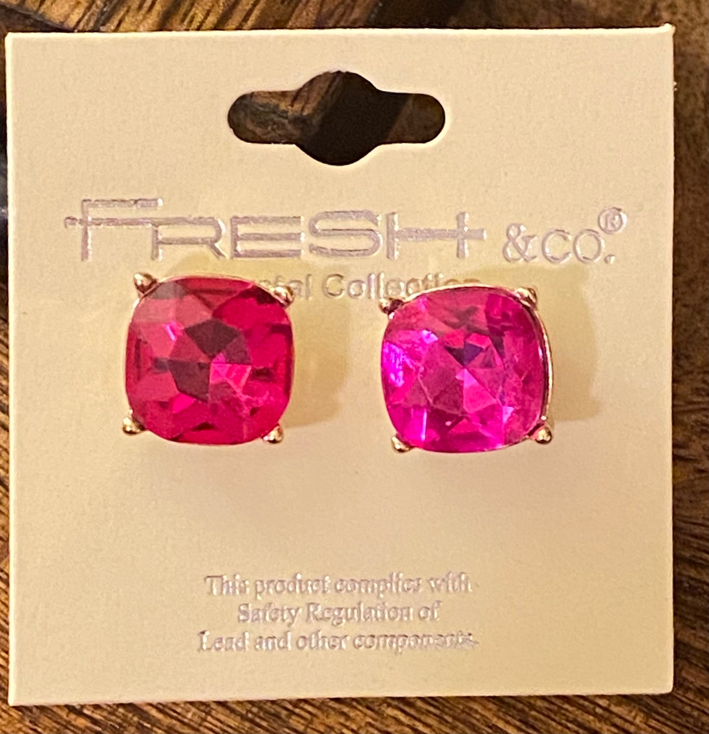 Fuchsia Post Back Earrings