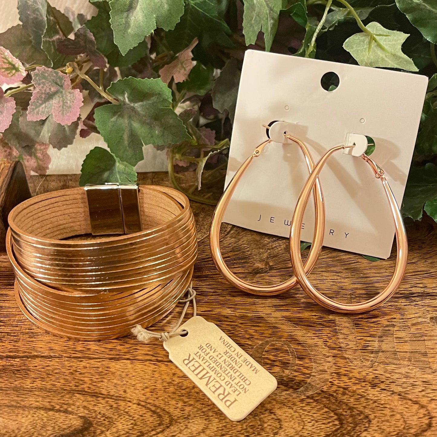 Rose Gold Magnetic Closure Bracelet