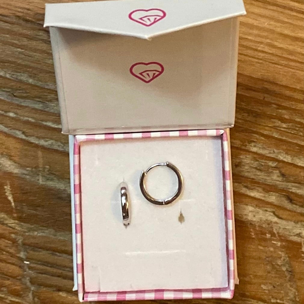 Sterling Silver Huggie Hoop Earrings