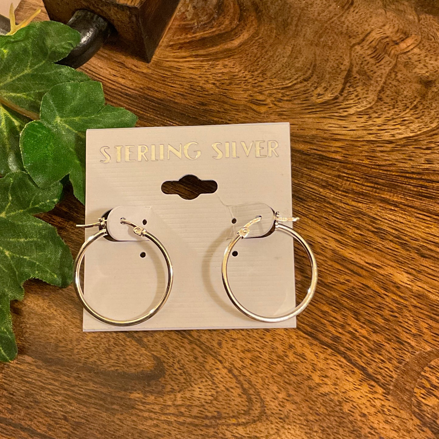 Sterling Silver Smooth Hoop Earrings