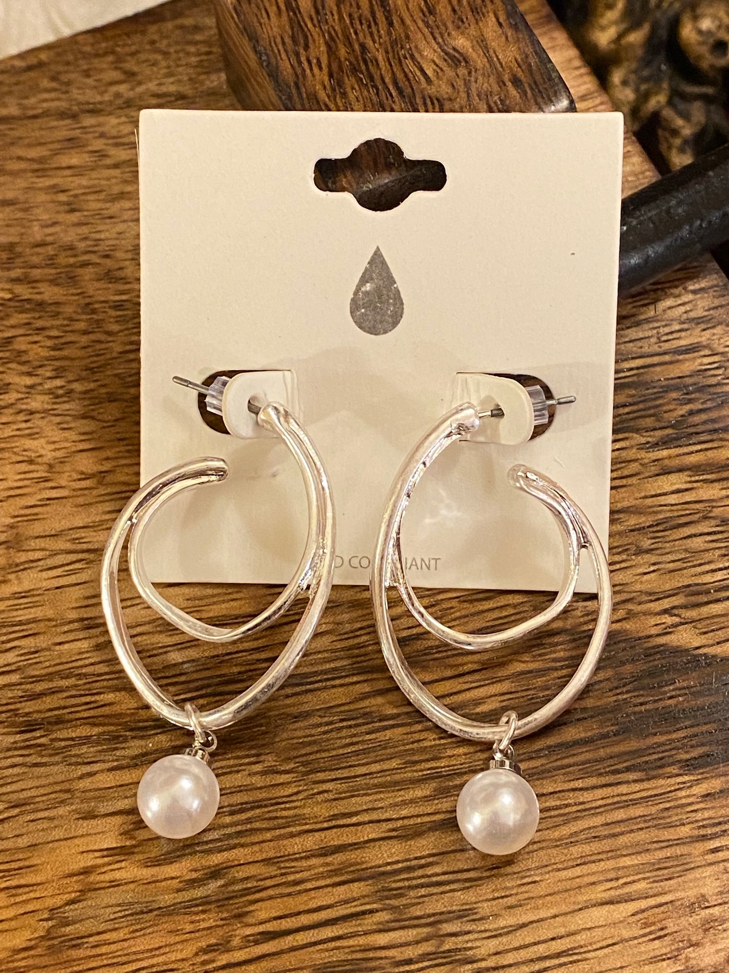 solver hoop earrings