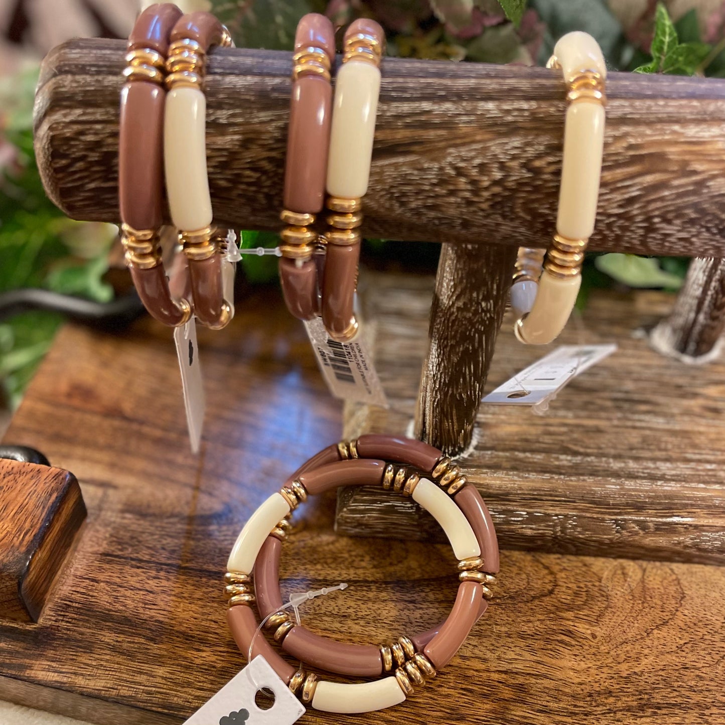 Acrylic Tube Stretch Bracelets