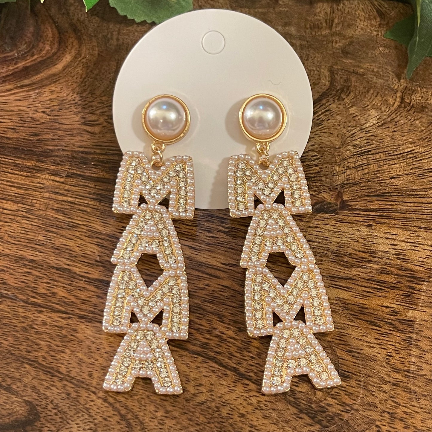 Mama Statement Post Back Earrings