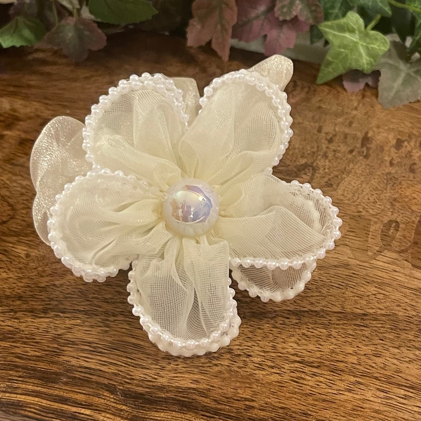 Flower Hair Scrunchie