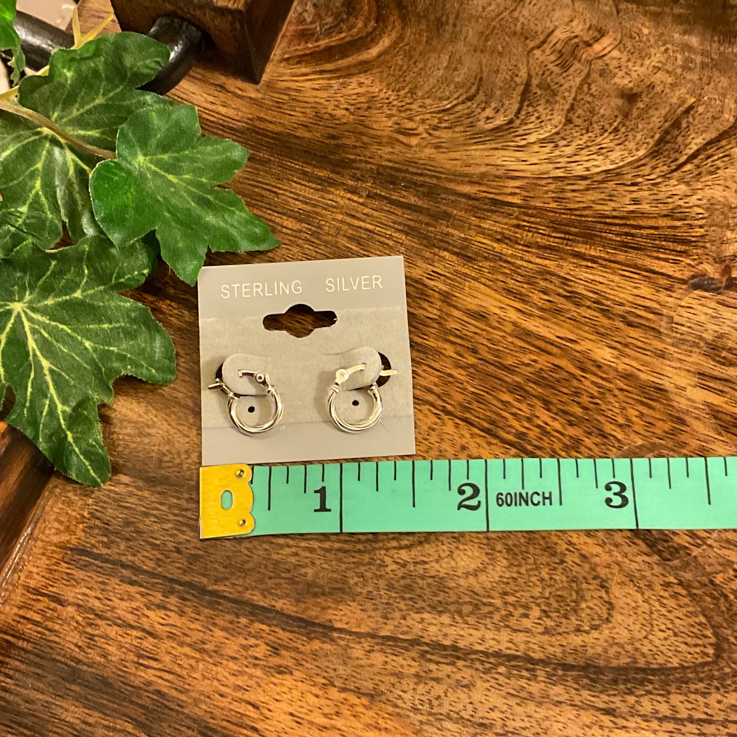 Sterling Silver Tiny Twisted Rope Hoop Earrings