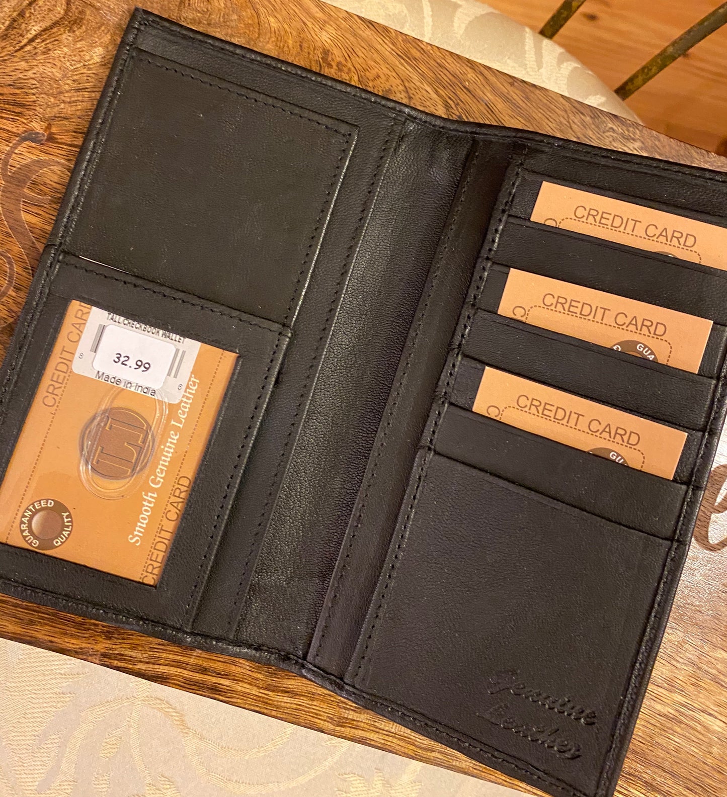 Genuine Leather Checkbook Covers/Rodeo Wallet