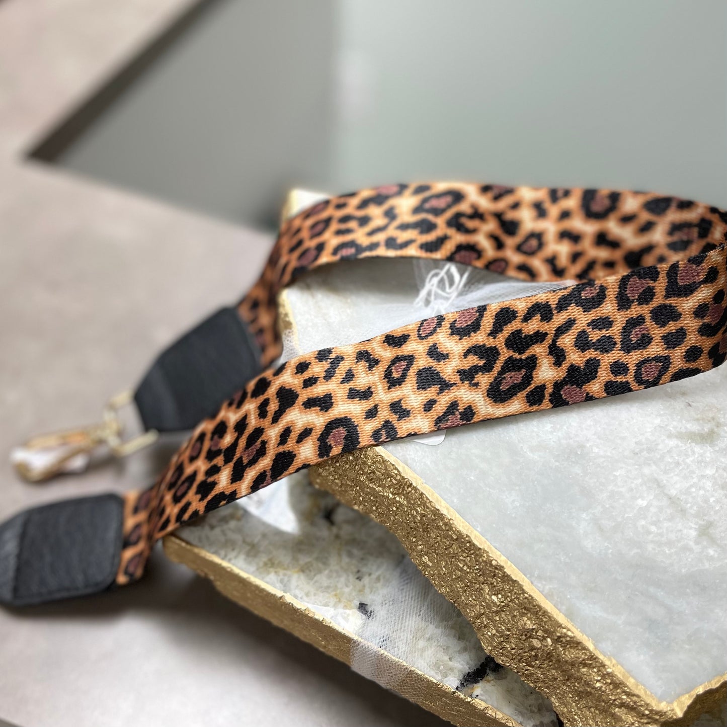 Replacement Guitar Purse Strap in the Color Mustard Gold