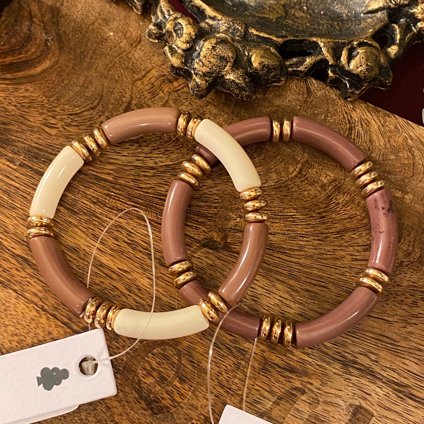 Acrylic Tube Stretch Bracelets