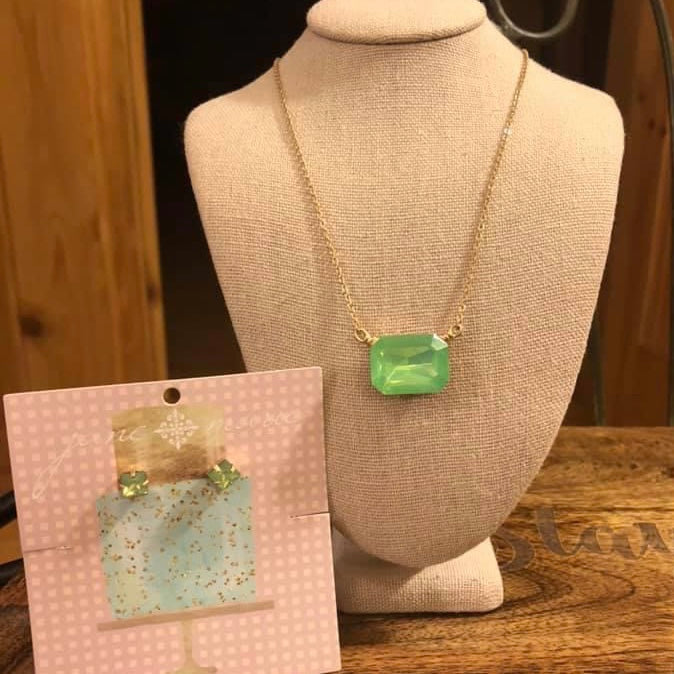 Jane Marie Post Back Earrings and Necklace Set